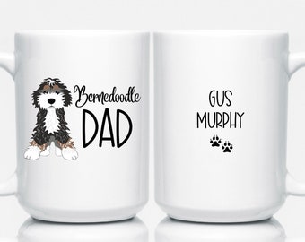 Bernedoodle Dad Mug, Bernedoodle Gifts, Doodle Dad, Berner Dog Cup, Gift for Berne Dad