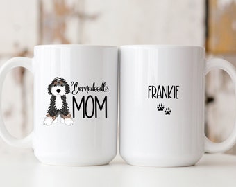 Bernedoodle Mom Mug, Bernedoodle Gifts, Tri-Colored Bernedoodle Mugs