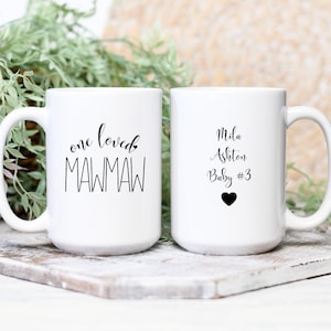 MawMaw Gifts, One Loved MawMaw Mug, MawMaw Gift from Grandkids