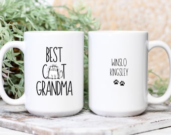 Cat Grandma Gift, Cat Grandma Mug, Personalized Gift for Cat Grandma