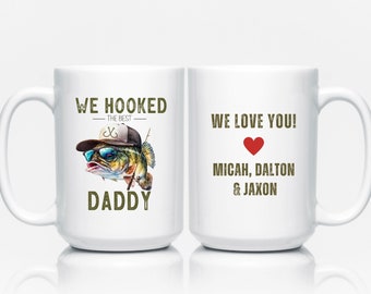 Daddy Fishing Mug, Dad Fishing Gifts, Fish Gift for Dad from Kids