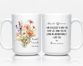 Best Aunt Ever Mug, Gifts for Aunt Personalized, Aunt Mug