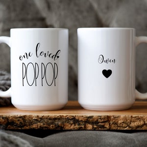Pop Pop Gift, Pop Pop Mug Personalized, Gift for Grandpa, Gifts for Pop Pop