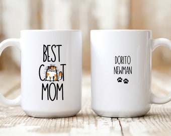 Calico Cat Mug, Calico Mom, Best Cat Mom Coffee Mug, Calico Cat Themed Gifts