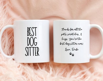 Dog Sitter Mug, Personalized Dog Sitter Gift, Best Dog Sitter