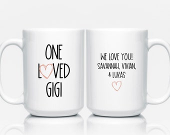 Gigi Mug, Personalized Gifts for Gigi from Grandkids