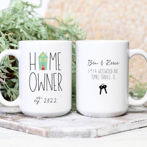 Homeowner Mug, Home Warming Gift, Housewarming Gift, First Time Home Buyer Gift, Gift for the Home, Realtor Closing Gift