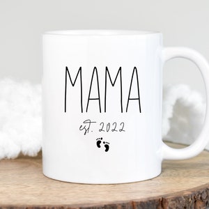 Mama Est. Mug, Mom Est Mug, Expecting Mom Gift, First Time Mom, Mama Coffee Mug, New Mama Gift, Mama to be Mug
