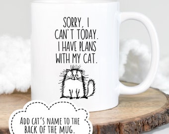 Funny Cat Mug, Personalized Cat Mug, Cat Coffee Cup, Gifts for Cat Lovers