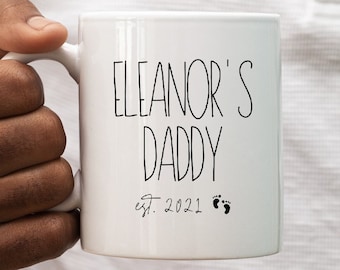 Personalized Dad Mug, First Time Dad from Baby, Gift for New Daddy