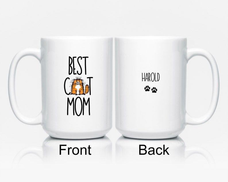 Orange Cat Mug Cat Mom Mug Orange Cat Gifts Ginger Cat Etsy