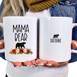 Mama Bear Mug, Personalized Mama Bear Cup