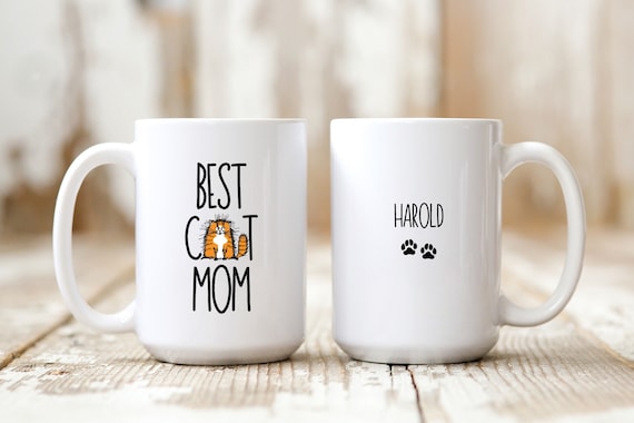 Orange Cat Mug, Cat Mom Mug, Orange Cat Gifts, Ginger Cat, Orange Tabby Cat, Cat Coffee Mug, Cat Themed Gifts