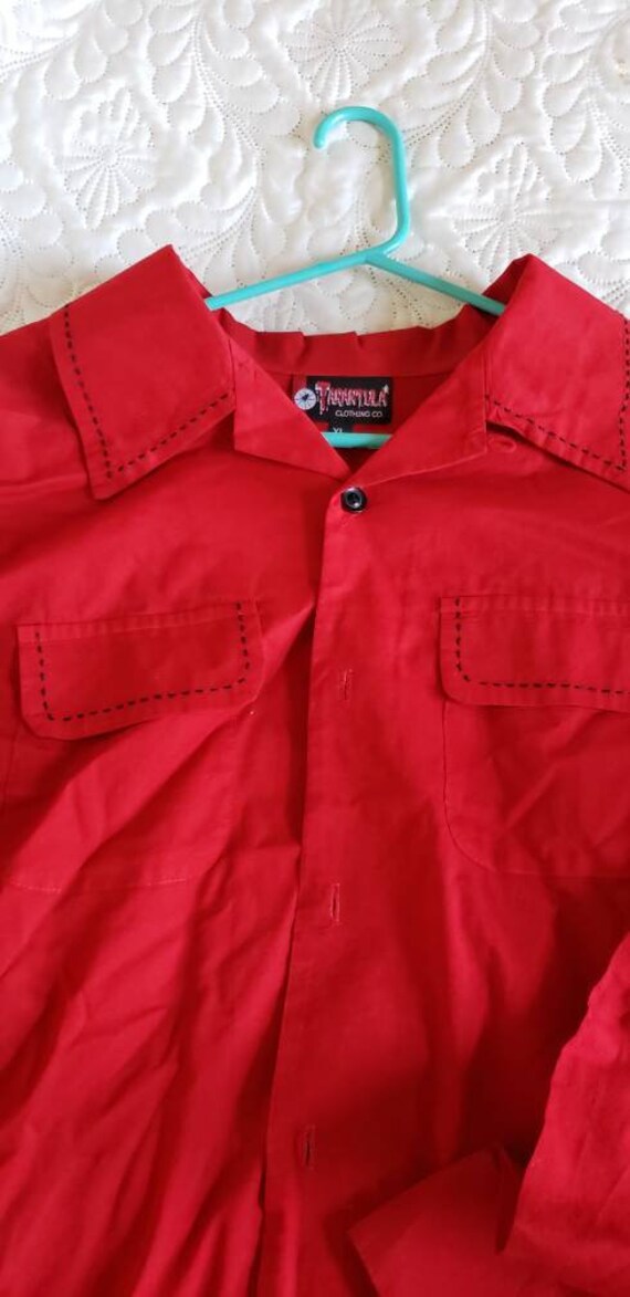 Rockabilly mens dress shirt
