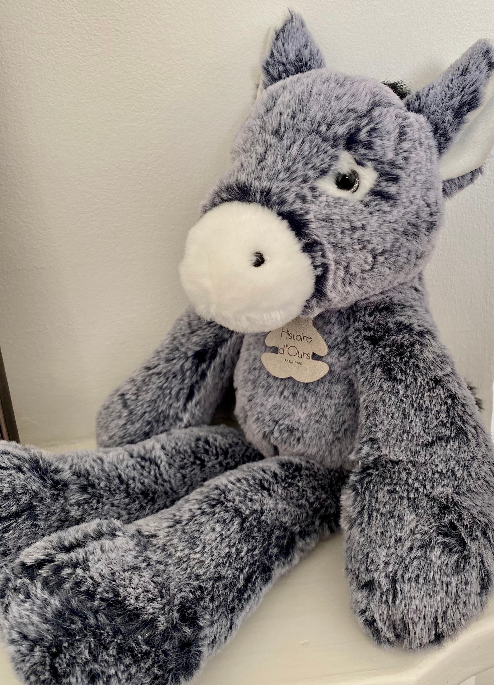 Grey Donkey Teddy Plushie Soft Toy Baby Shower Gift Newborn Etsy