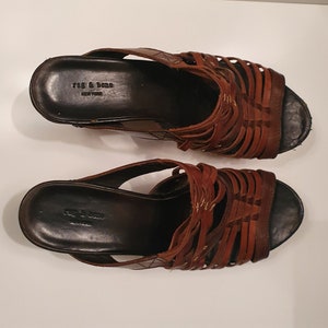 90s Wood & Leather Clog