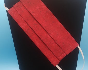 Rood katoenen gezichtsmasker