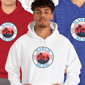 Marco Island Hooded Sweatshirt, Marco Island FL Shirt, Marco Island Fl Souvenir, Marco Island Gift, Marco Island Hoodie, Marco Island Trip