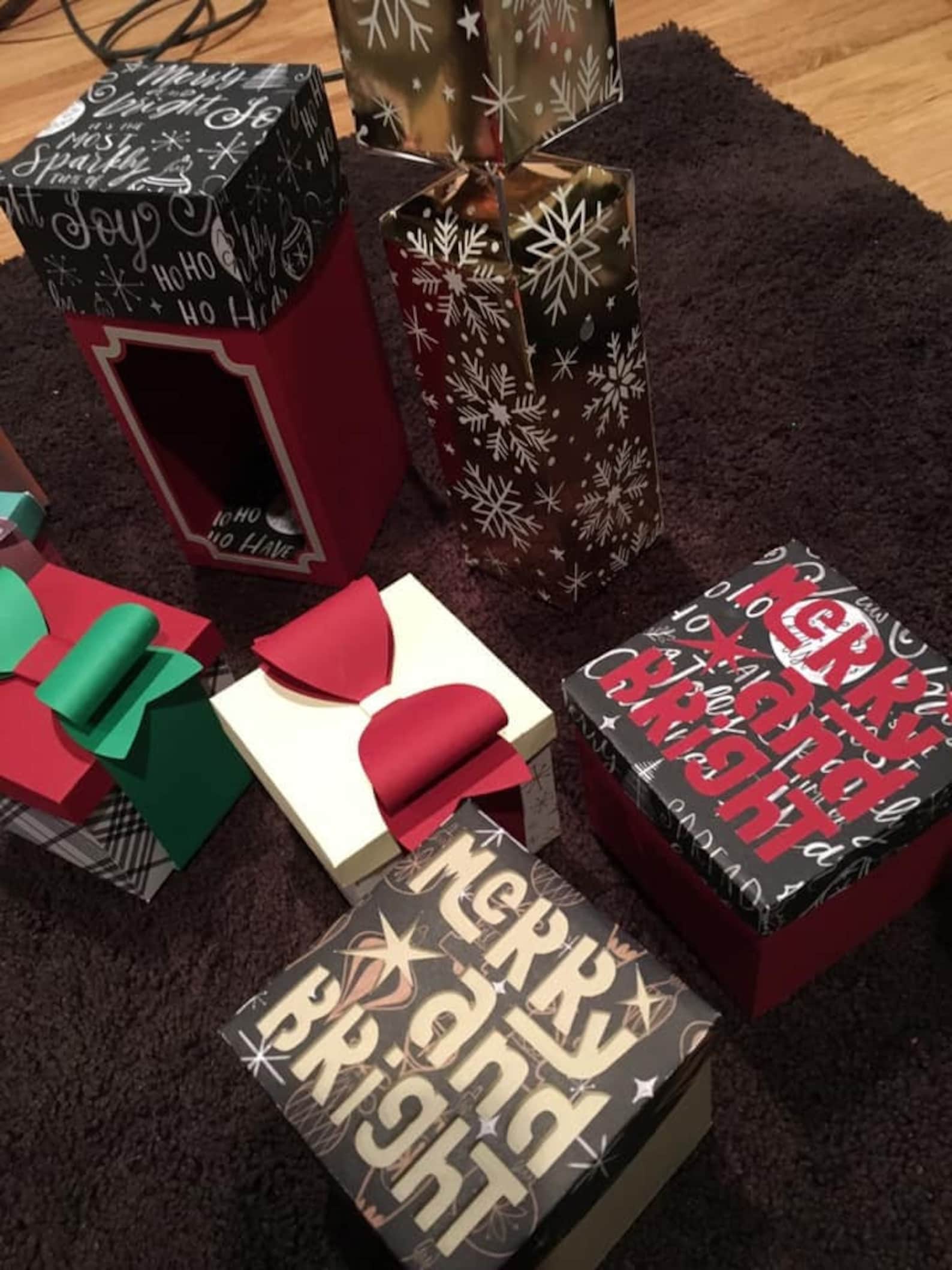 Gift Box With Bow Etsy