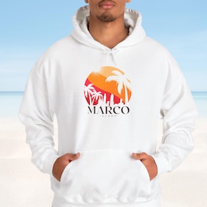 Marco Island Hooded Sweatshirt, Marco Island FL Shirt, Marco Island Fl Souvenir, Marco Island Gift, Marco Island Hoodie, Marco Island Trip