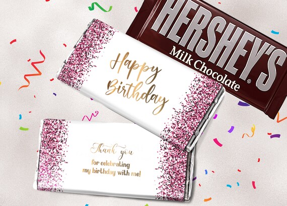 Happy Birthday Candy Bar Wrappers Printable | Etsy