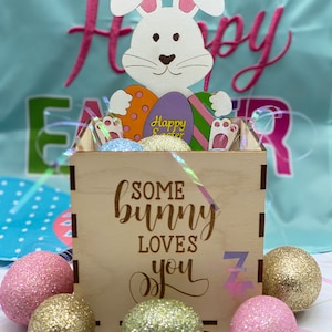 Bunny Candy Box - Digital Laser Cut file - Glowforge - SVG files