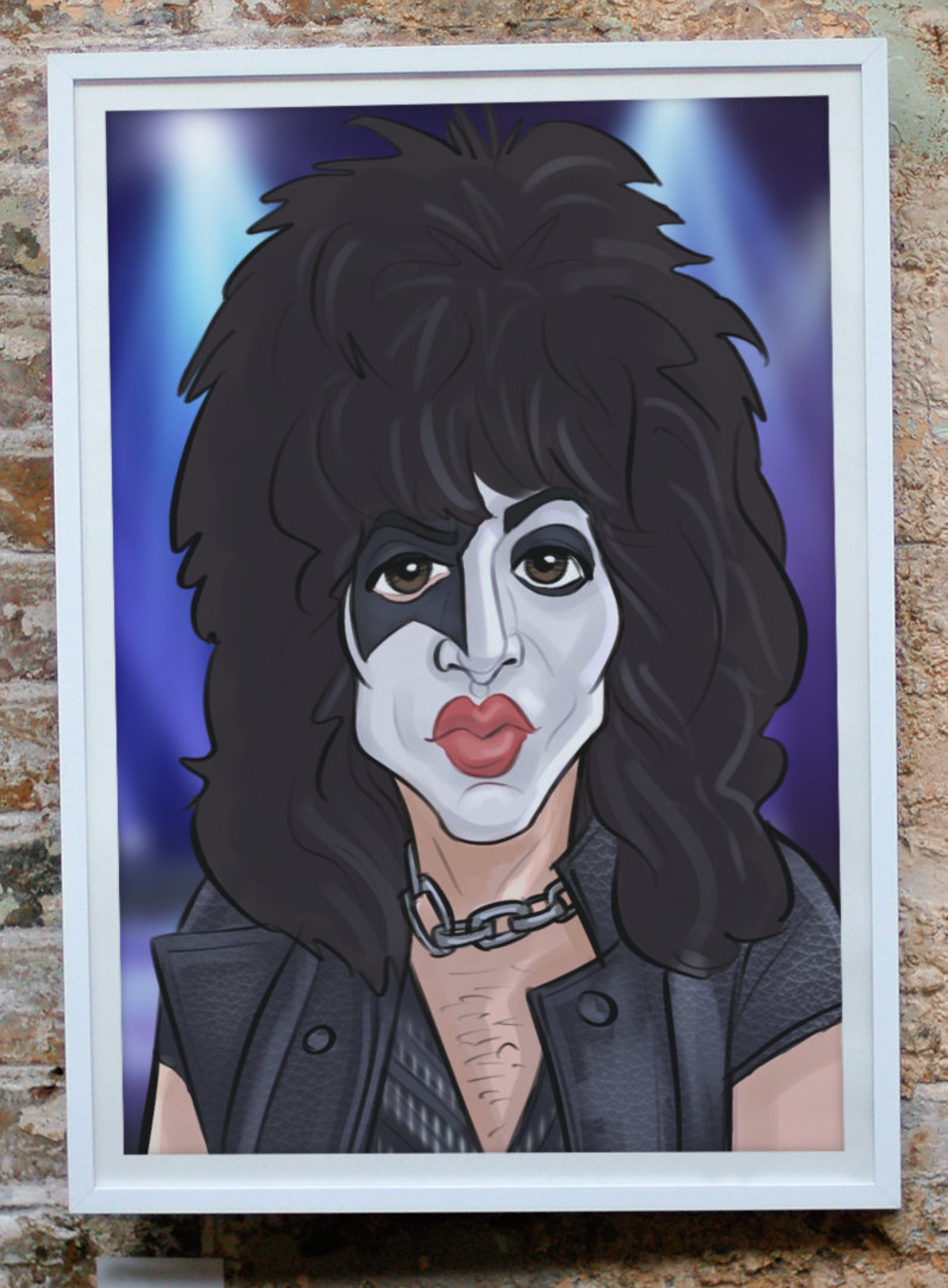 Paul Stanley KISS art print Etsy