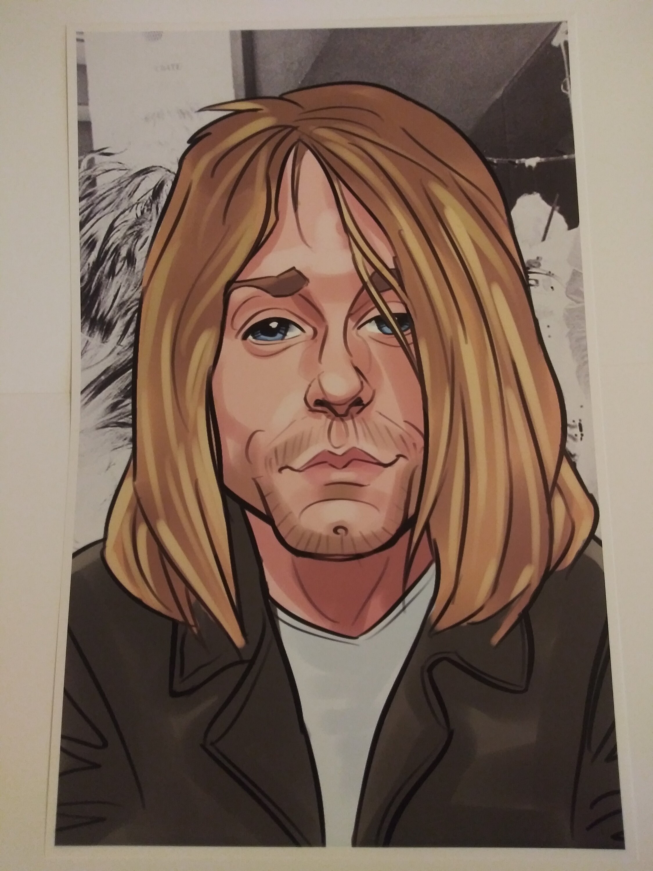 Kurt Cobain Nirvana art print Etsy