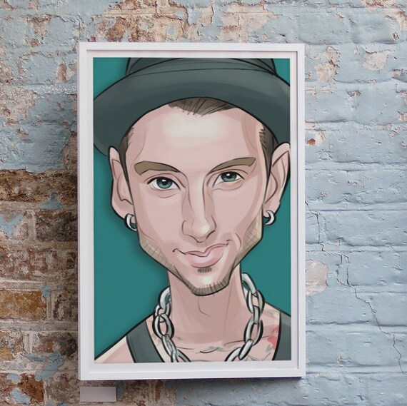 Machine Gun Kelly 11x17 art print | Etsy