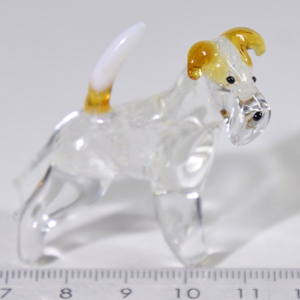 Jack Russell Terrier, Hund, Dog, Glasfigur, Handarbeit, Glastiere, Muranoglas