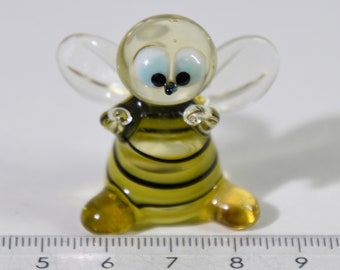 Bee, bee, glass figure, handmade, glass animals, Murano glass