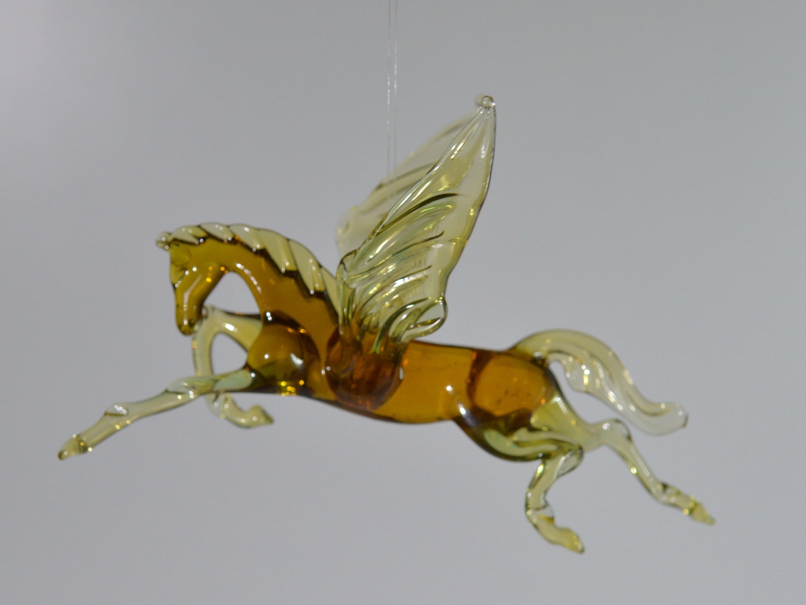Pegasus Glass Figure Handmade Glass Animals Murano Glass Etsy