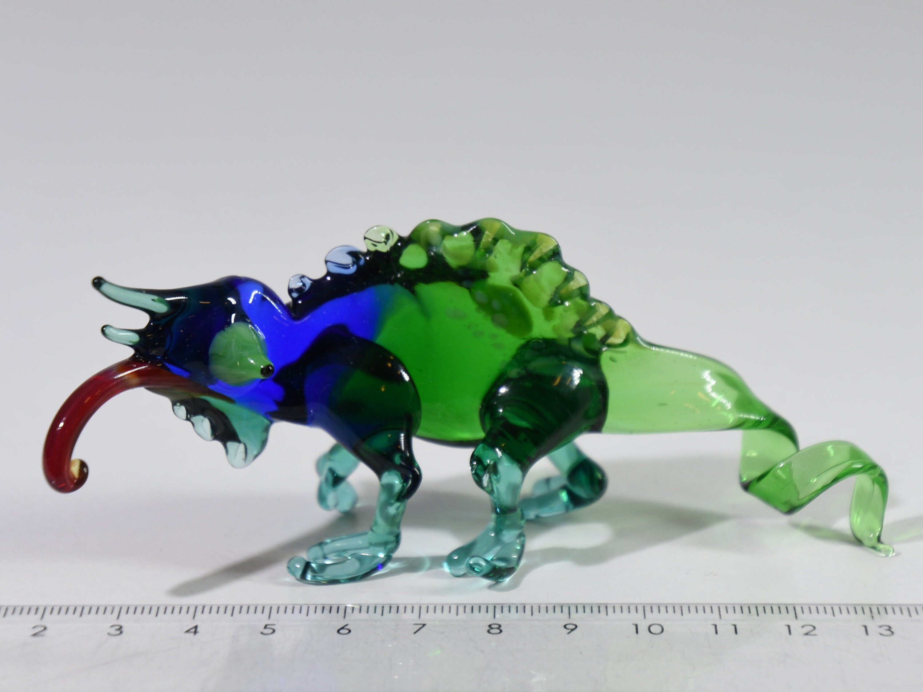 Chameleon Chamäleon Glasfigur Glastiere Muranoglas Handarbeit 
