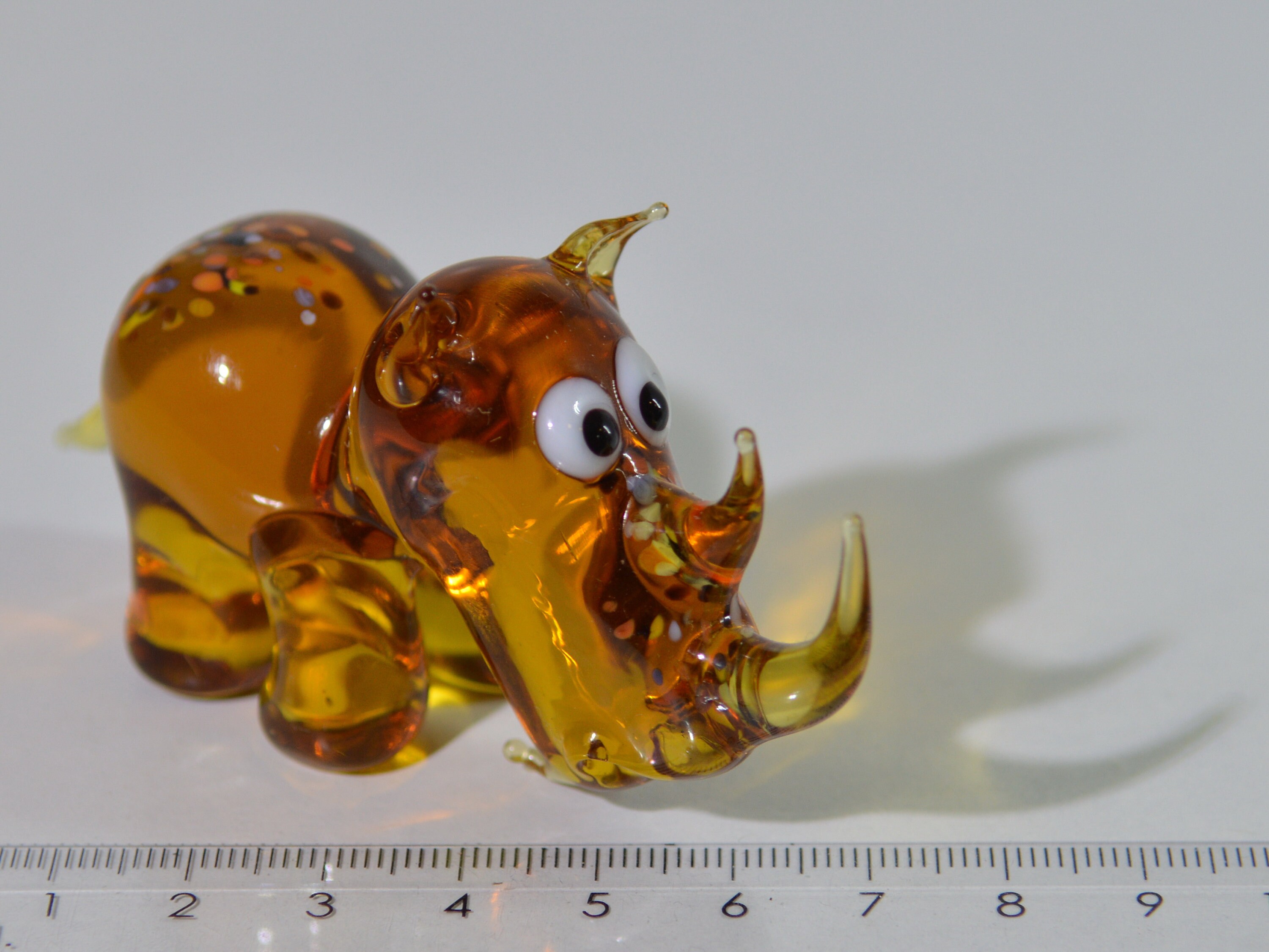 Rhino Rhino Glass Figure Handmade Glass Animals Murano - Etsy UK