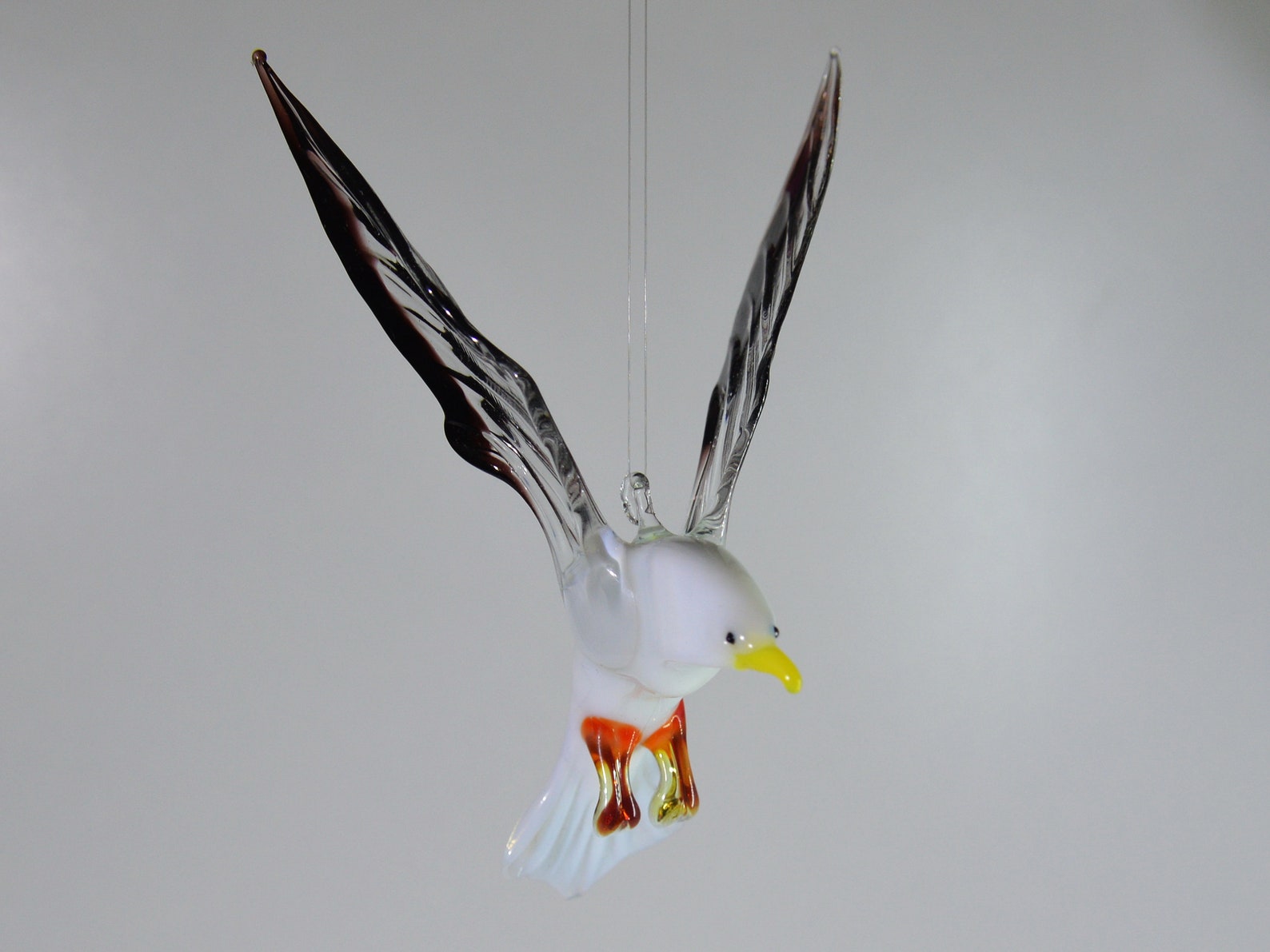 Seagull Gull Glass Figure Handmade Glass Animals Murano Etsy
