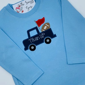 Truck Football Applique Shirt