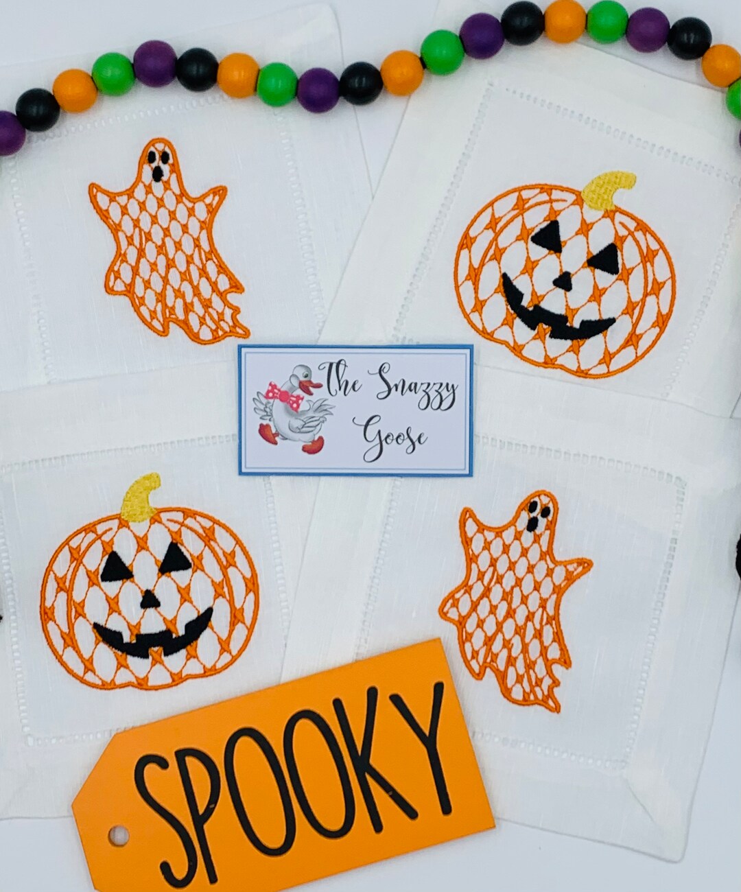 Halloween Cocktail Napkins Etsy