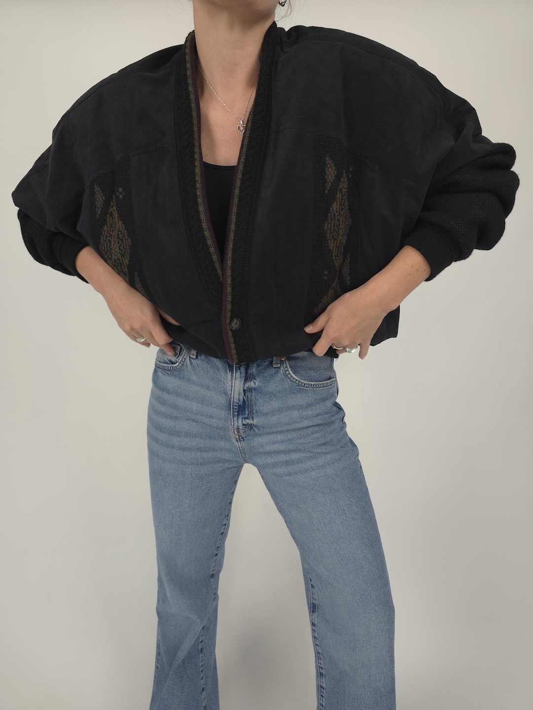 Special price for a 40s-50'S vintage leather blouson, size L for men /eaa525825