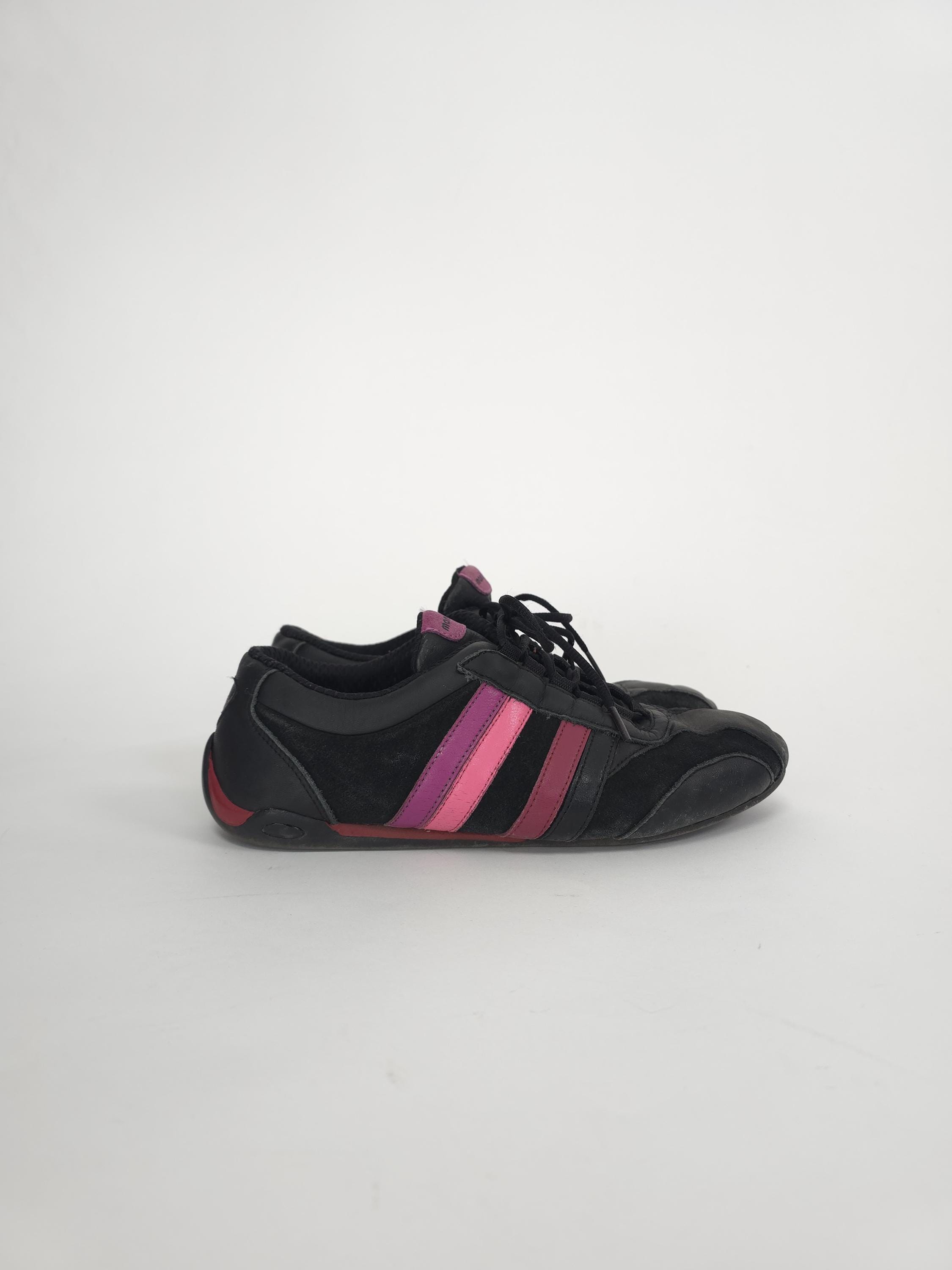 Vintage Y2k 90s Sneaker Black Pink Woman Size 40 90s 2000s
