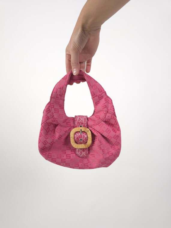 Vintage Y2k 90s Pink Small Purse 90s 2000s Mini Bag Pink Pattern Small Etsy
