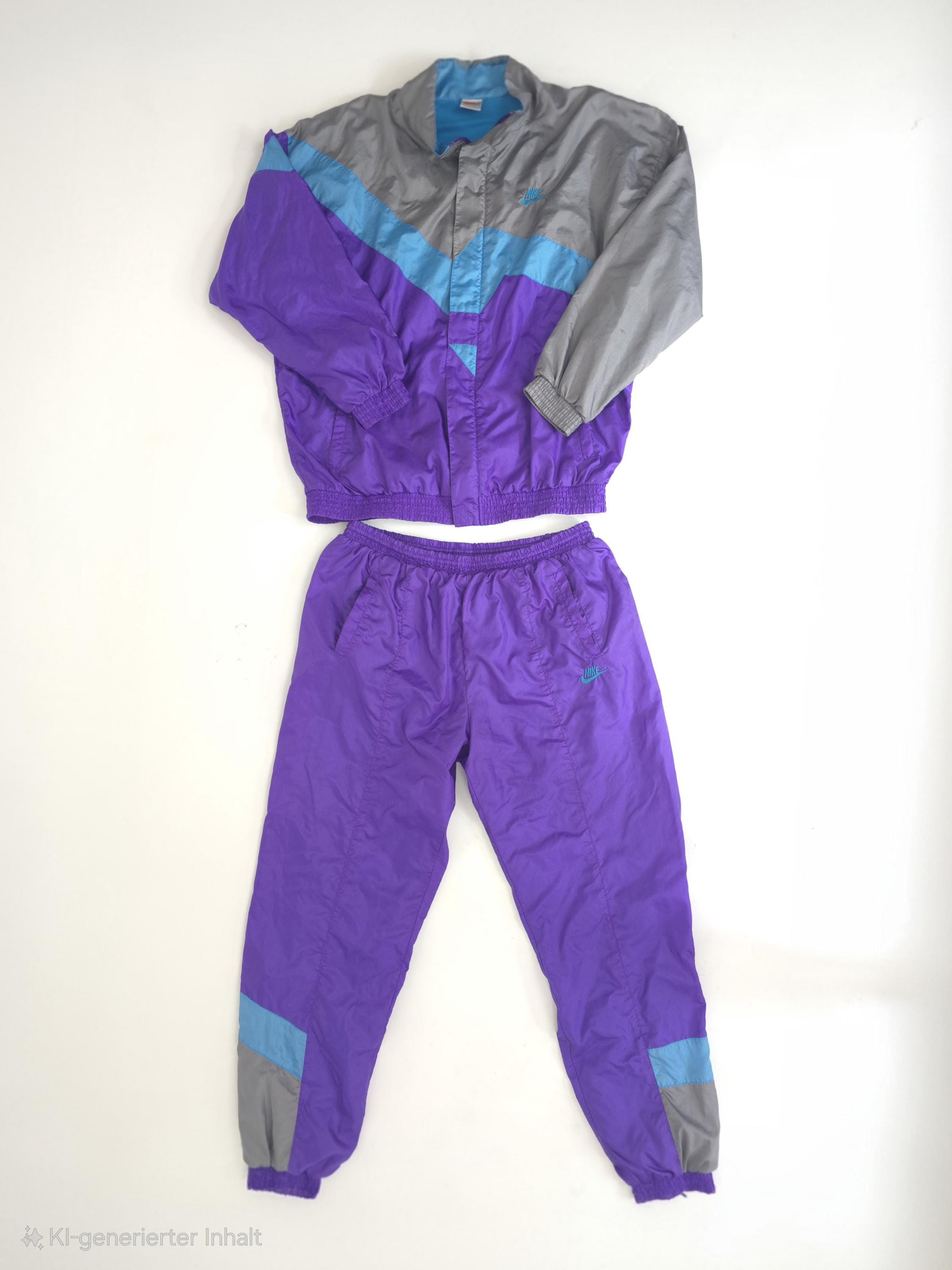 【セール】vintage 90s セットアップ 紫 Vintage 90s NIKE Sports Suit Purple Blue Grey Size XL 90s Retro