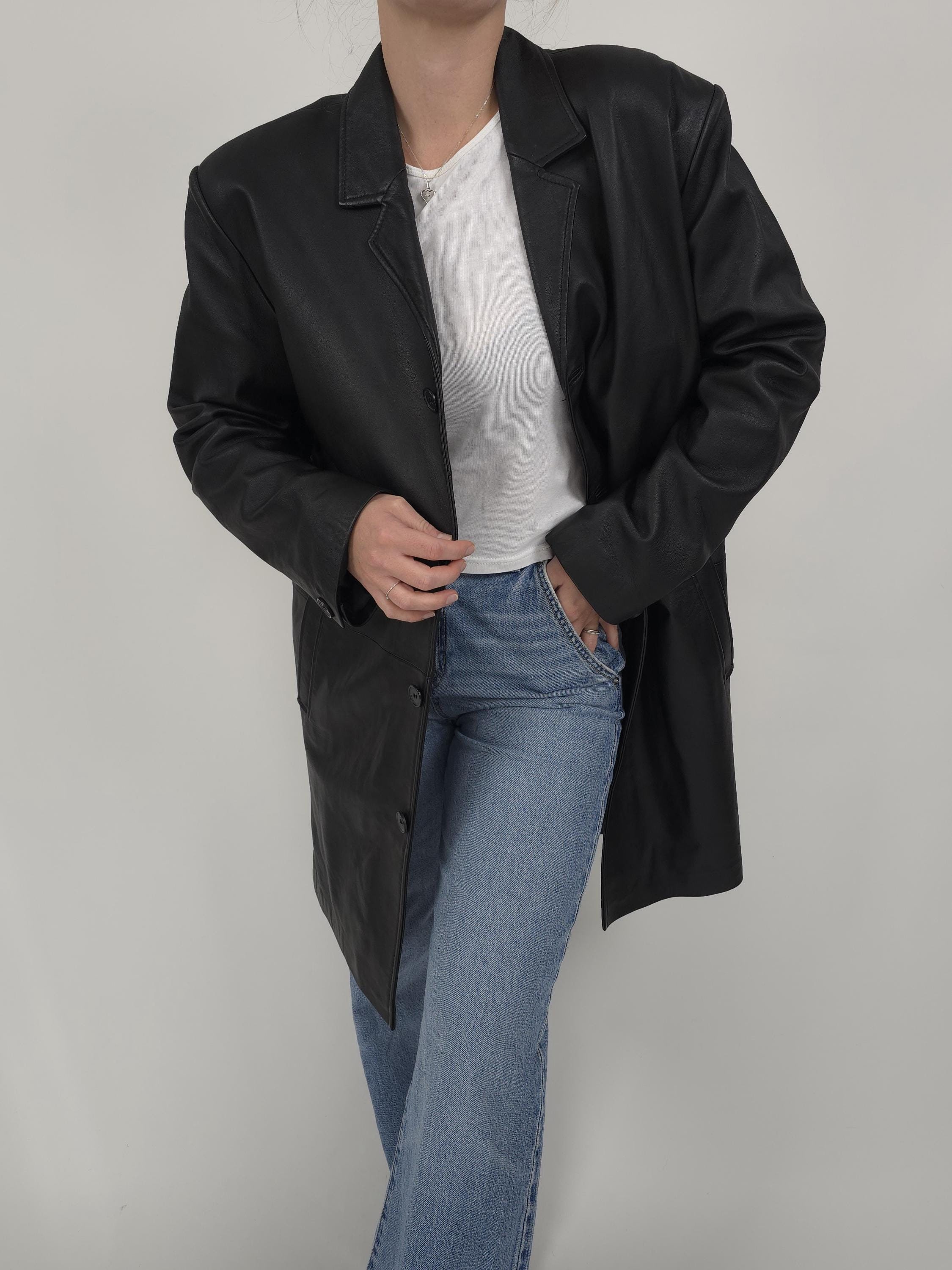 Original Rare Vintage 80s Echt Leder European Retro Style
