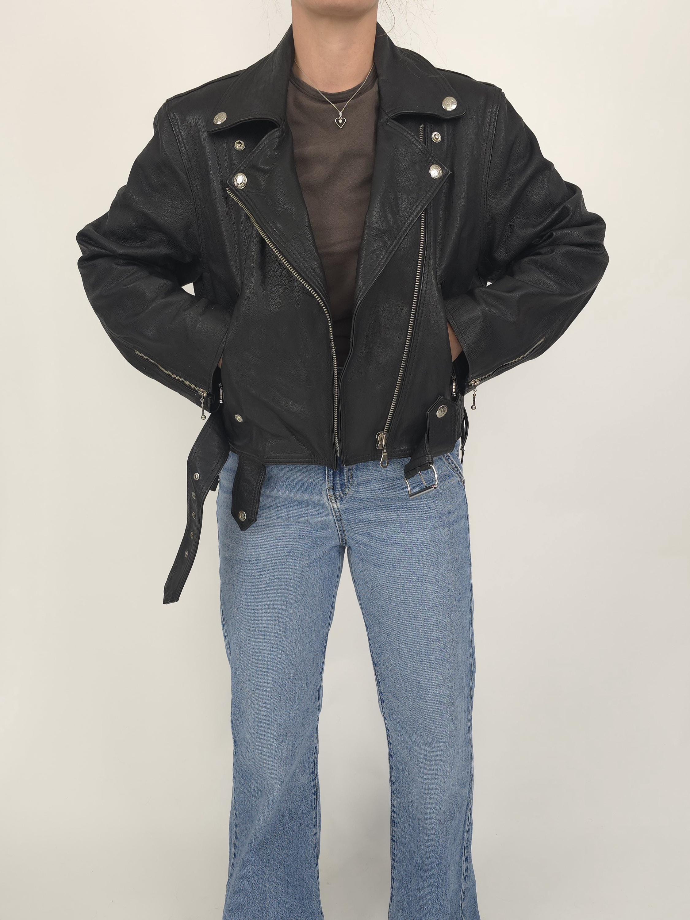 Vintage 80s Short Black Motorbike Leather Jacket Size M 80s Retro Leather Jacket Motorcycle Black Belt Short - Etsy Vintage 80s Short Black Motorbike Leather Jacket Size M 80s Retro Leather Jacket Motorcycle Black Belt Short - Etsy