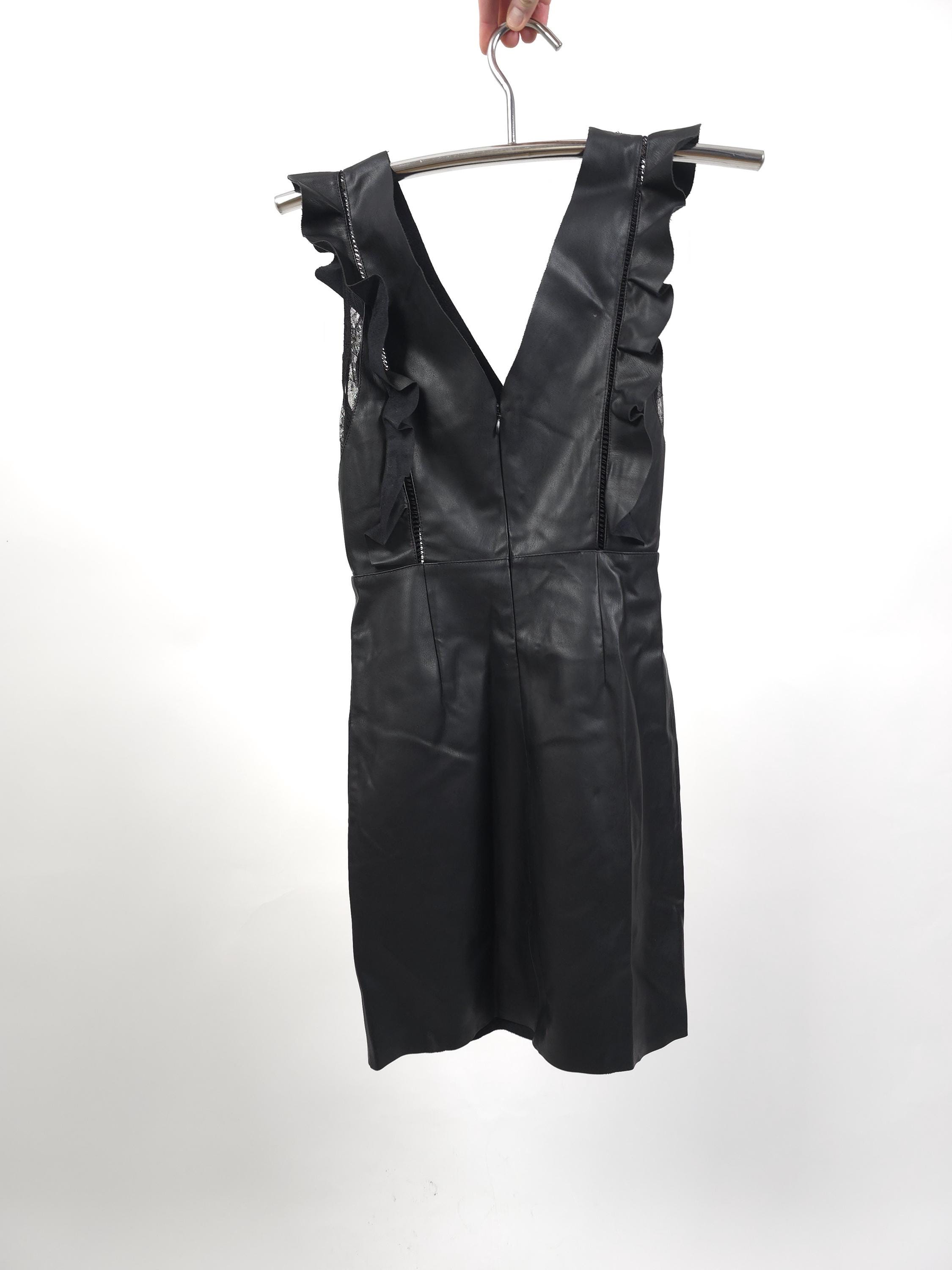 Zara Faux Leather Dress - Etsy Canada Zara Faux Leather Dress - Etsy Canada