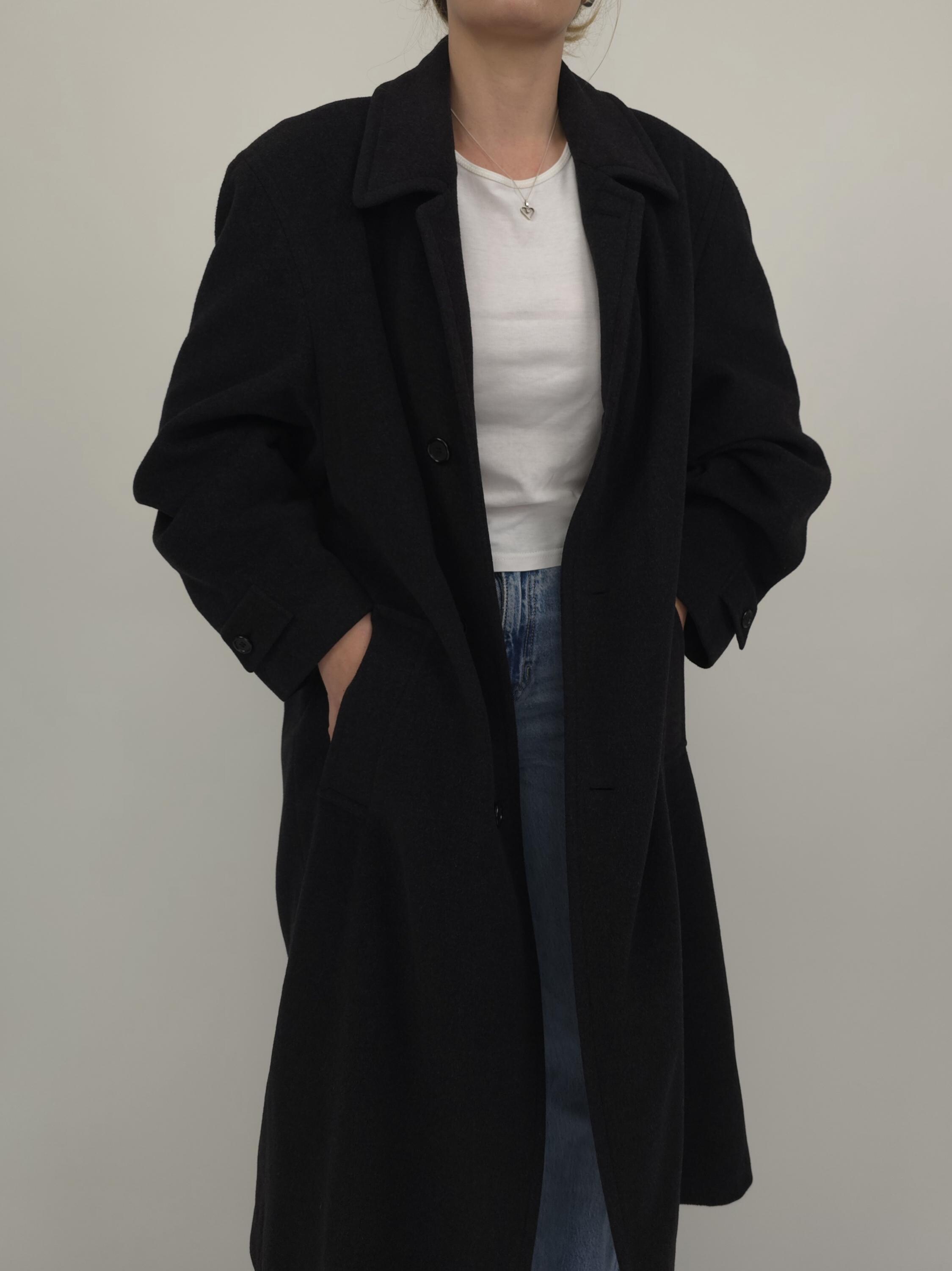 ジャケット・アウター 80s Vintage Classic Super Long Coat. ZWRXW Mens Leather Trench Coat Full Length Vintage Classic