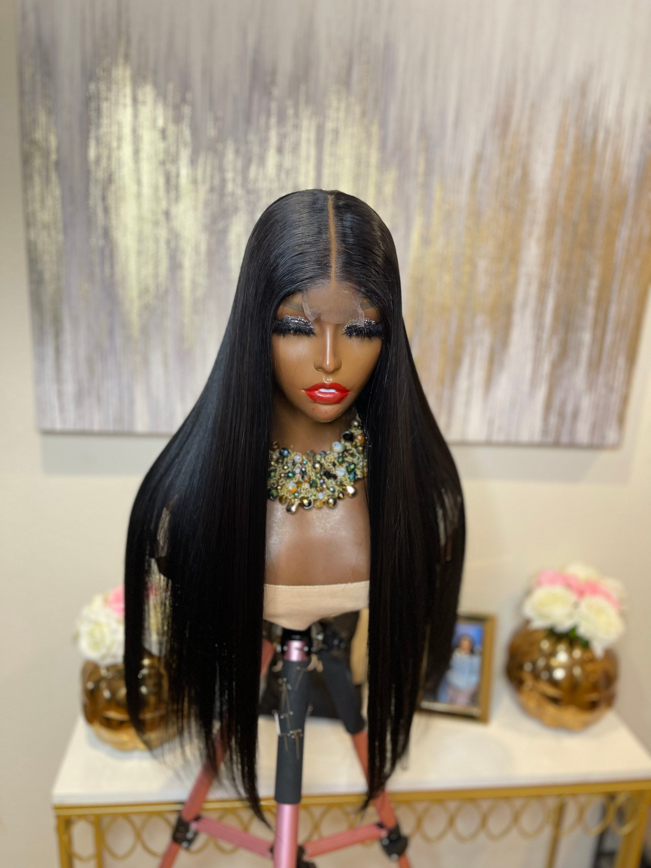 Kim K Closure Wig Etsy