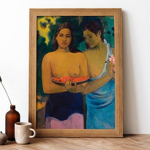 ゴーギャン　２人のタヒチの女　油絵 二人のタヒチの女 Two Woman from Tahiti. 1899 | ポール