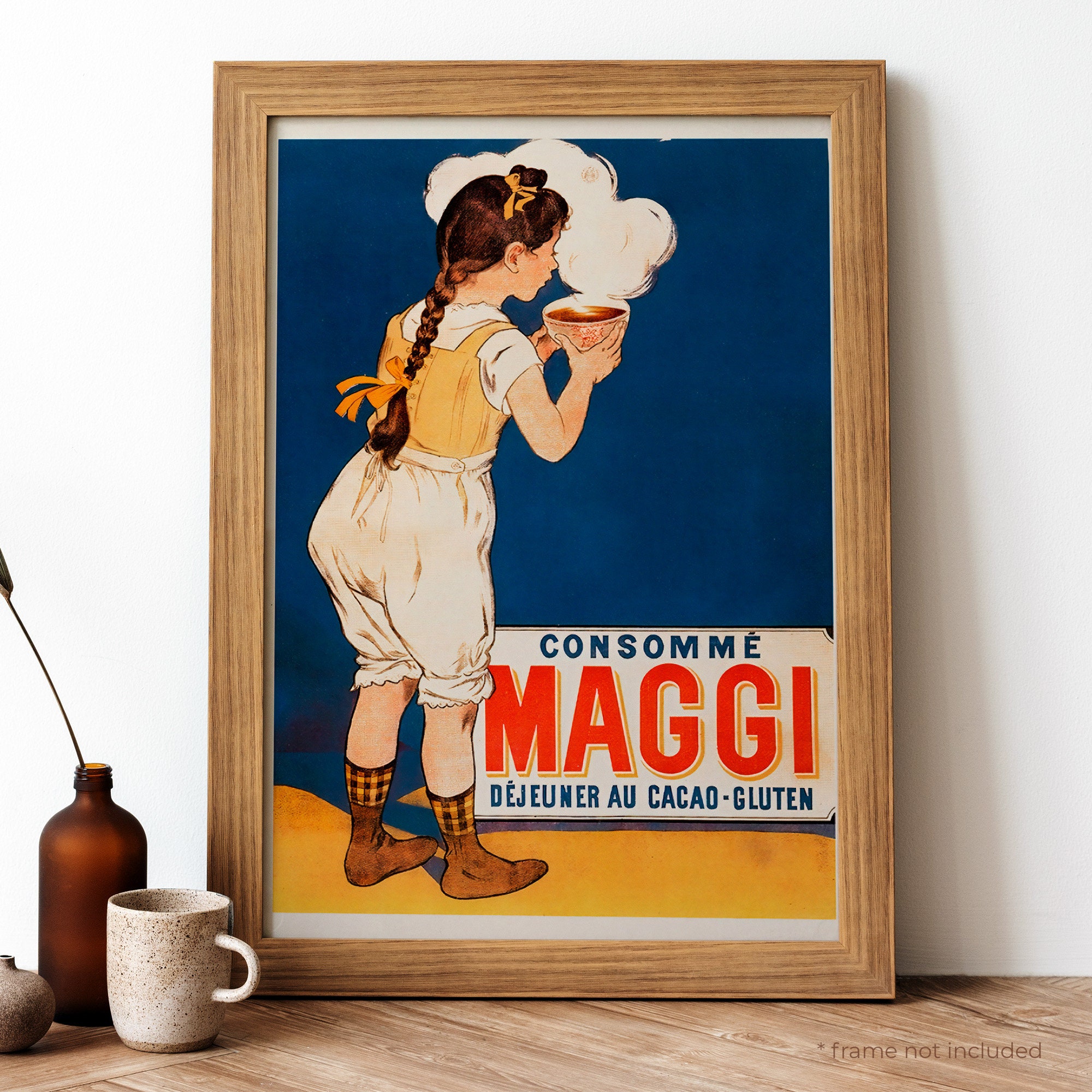 PostersAndCo ™ PUB Maggi Rmte-Poster/Reproduction HQ 50x70cm d'une Affiche Vintage/Ancienne