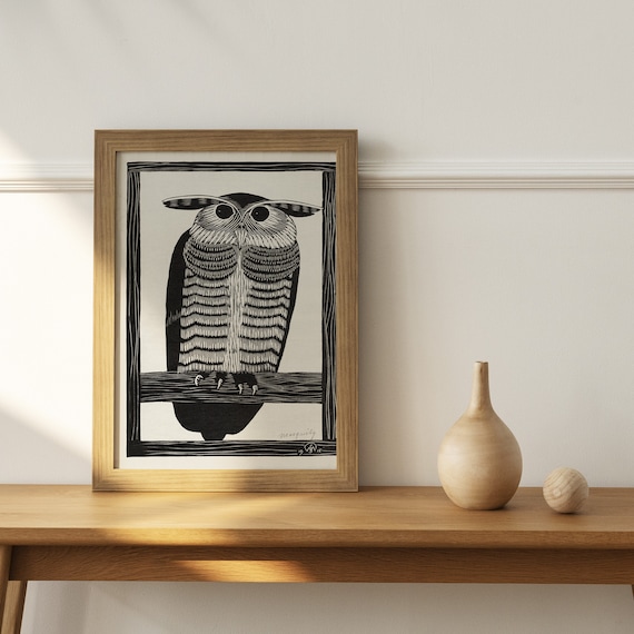 サミュエル ジェシュラン デ メスキータの絵画、ミミズク (フクロウ