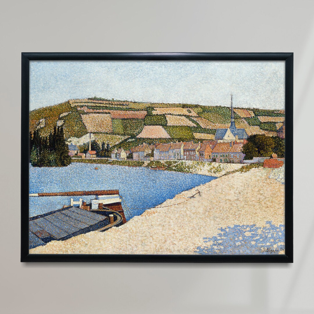 Paul Signac Painting, Les Andelys - Côte D'aval (1886) Painting